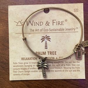 Wind and Fire palm tree bangle